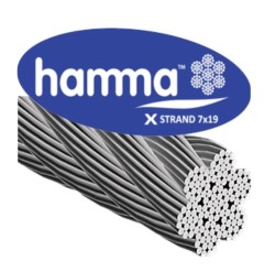 Hamma Paslanmaz Celik Halat 4 mm 7X19