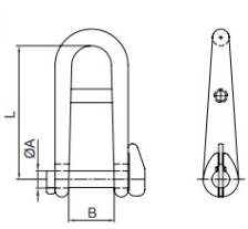 Key Shackle With Cross Bar 5 mm