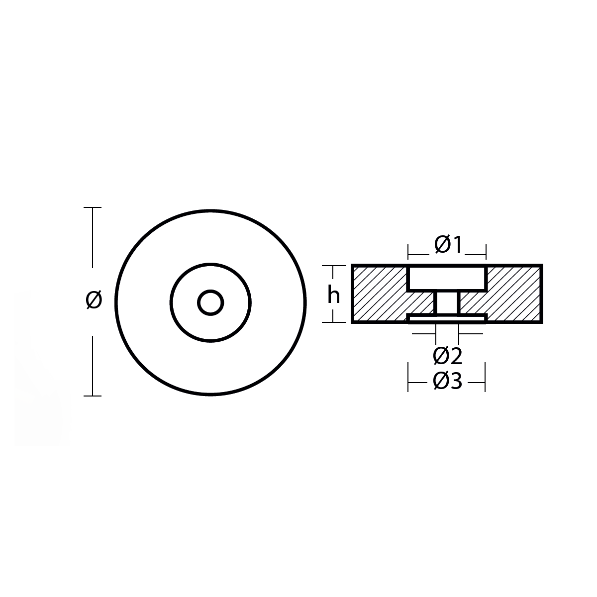 Kıç Ayna Tutyası 125*38mm Çinko