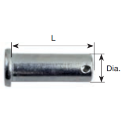 Paslanmaz Clevis Pin ø12x46