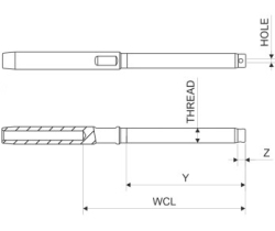 Stud Terminal 10mm 3/4