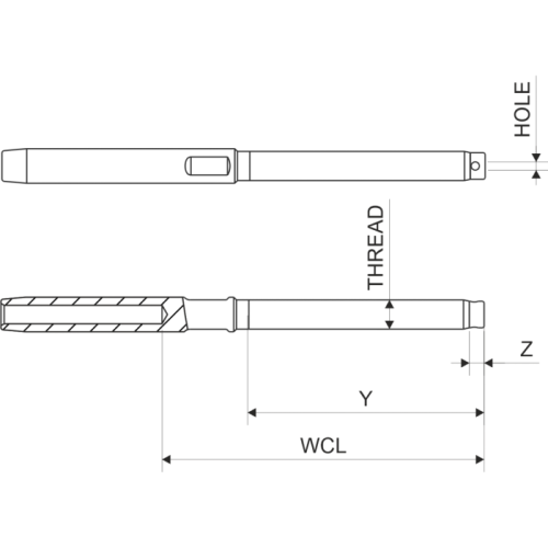 Seldén Mast - Tel Terminal Stud ø12